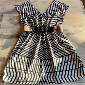 Geometric Print Dress